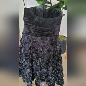 White House Black Market Black Fit and Flare Cocktail Dress
